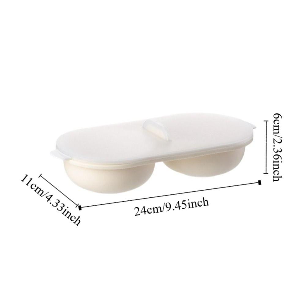 Anti-slip Microwave Egg Poacher Non-stick Egg Maker Food Grade Pans Hot Spring Egg Mold  Breakfast