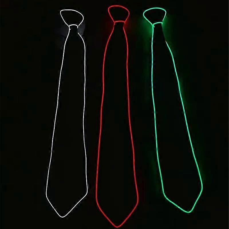 Light Up Necktie Led Ties For Halloween Christmas Rave Party Show Costume Accessories