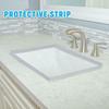 5 размеров Стопор для воды в ванной Защита от затопления Душевой барьер Резиновый Силиконовый Блокатор воды Нескользящий Сухой Белый