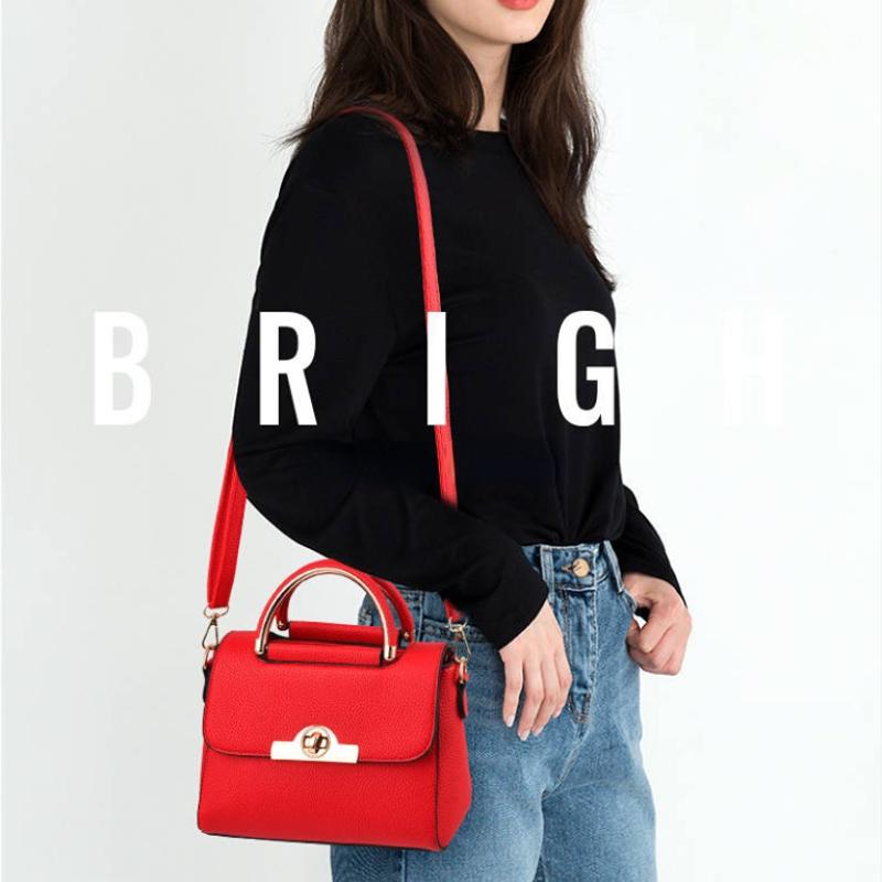 Korean Women's Bags  Fashion Handbags  Simple and Versatile One-shoulder Messenger Bags