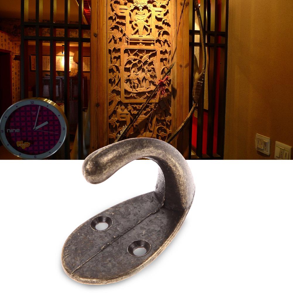 Vintage Coat Hooks Zinc Alloy Cloth Coat Bag Hat Hanging Hooks Clothes Hook for Key Towel Bags Hat