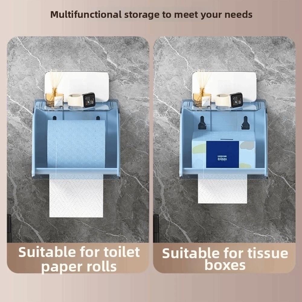 Waterproof Wall Mounted Tissue Case Toilet Roll Paper Dispenser Toilet Room