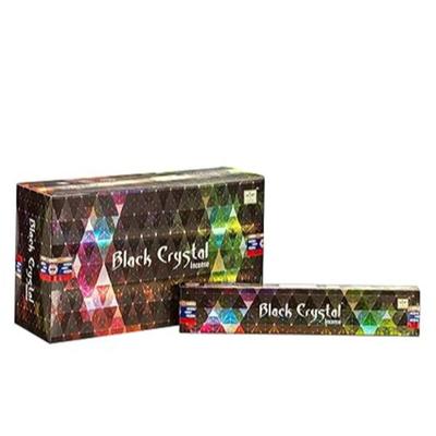 Ароматические палочки BLACK CRYSTAL Agarbatti 180 грамм в коробке | 12 упаковок по 15 грамм в коробке | Экспортное качество