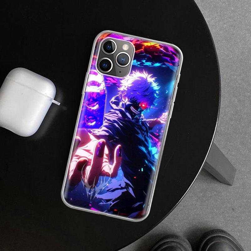 Чехол для телефона Ghoul Tokyo Kaneki Ken для iPhone 11 12 13 Mini 14 15 Plus 16 Pro Max 17 Air 7 8 + SE Арт Индивидуальный Fundas 11