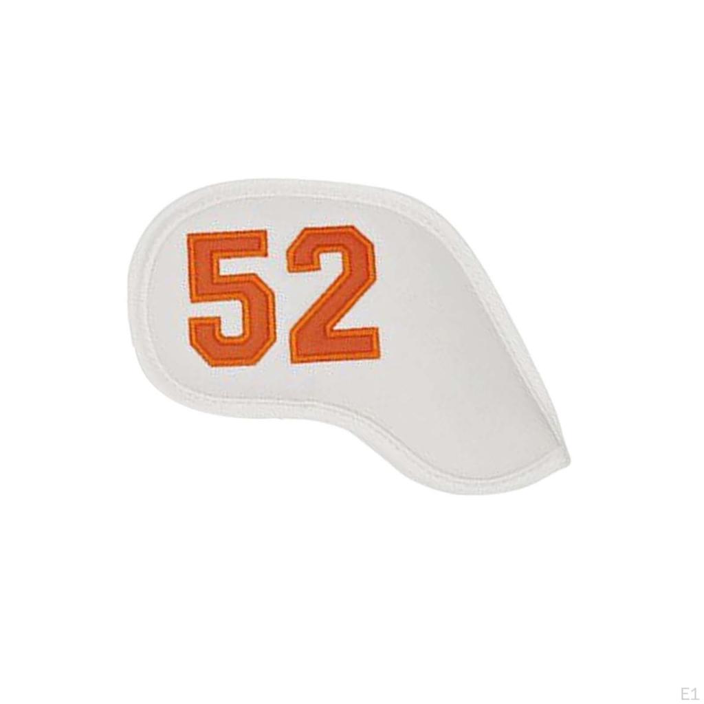 7 Pieces PU Golf Club Headcovers Identification Number Embroidery Dustproof Thick Durable Head