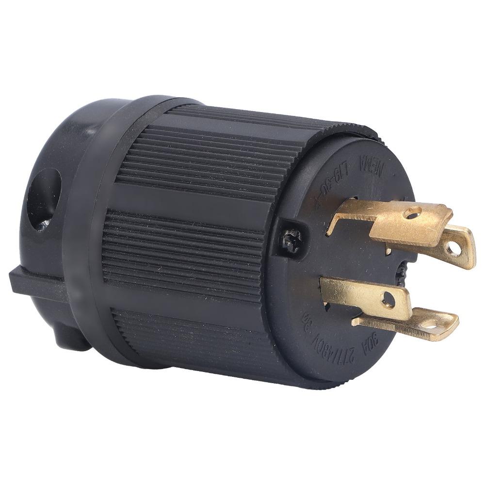 Адаптер-вилка 30А 277-480В 4-контактная промышленная вилка с блокировкой Адаптер с фиксацией Вилка с блокировкой Питание генератора