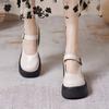 Женские туфли Мэри Джейн на толстом каблуке, весенние, новые, винтажные, на платформе, в стиле Лолиты, для женщин, увеличенные, для студентов, неглубокие женские туфли-лодочки