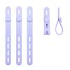 10Pcs Silicone Cable Ties Organizer Management Cord Reusable Organizer with High Elasticity Adjustable Anti-Lost