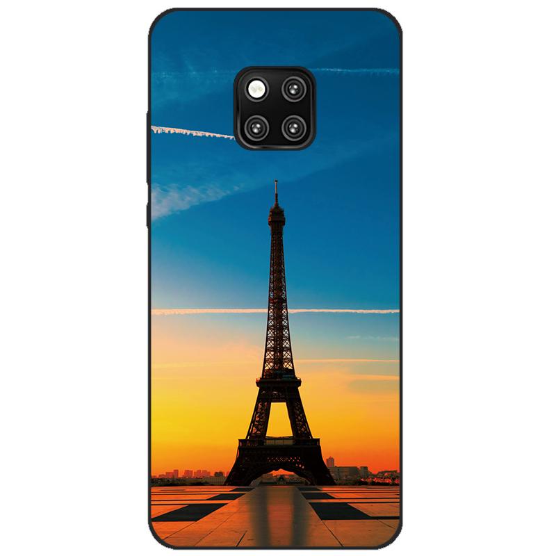 Case For Huawei Mate 20 pro case cover Silicone bumper on For Huawei Mate 20 pro Cover Coque Capa for mate20 flower