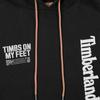 Timberland Свободная спортивная толстовка с принтом букв для мужчин, черная, A28MP-001