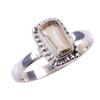 Natural Citrine Gemstone Handmade 925 Solid Sterling Silver Ring Size 7 z8s31