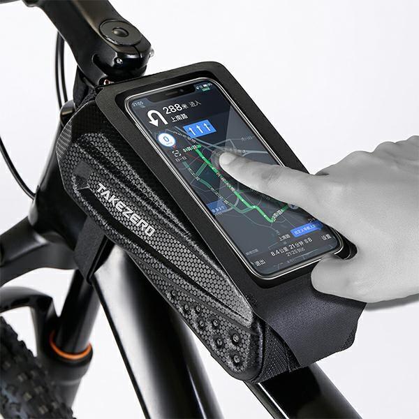 Takezerotz06 Bicycle Case/Holder Frame Bag Black/Black