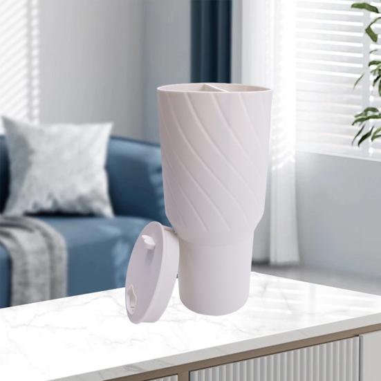 Silicone Cup Liner 2-in-1 Separator for 2 Drinks In 1 Cup Food Grade Silicone Cup Divider Compatible with 40 Oz Cups Reusable Drink Separator