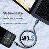 Кабель для быстрой зарядки 120 Вт с цифровым дисплеем и интеллектуальным отключением питания для Huawei, Samsung, Apple 15, Xiaomi и Oppo.