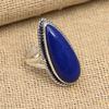Lapis Lazuli Gemstone Handmade 925 Sterling Silver Wedding Jewelry Ring