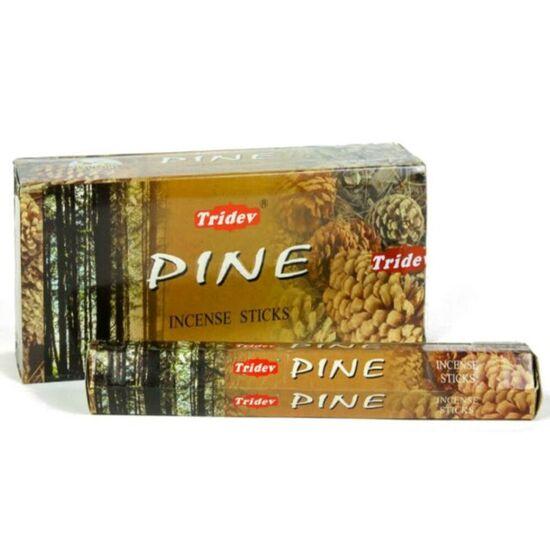 Благовония Tridev Agarbatti Pine | Серия Hexa | Аромат | Религиозные | 6 упаковок * 20 г для пуджи/богослужения