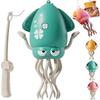 Dancing Squid Toy Baby Toy Moving Educational Toy with Music LED Light Automatic Obstacle Avoidance USB Rechargeable Birthday Gift for Kids Attracts