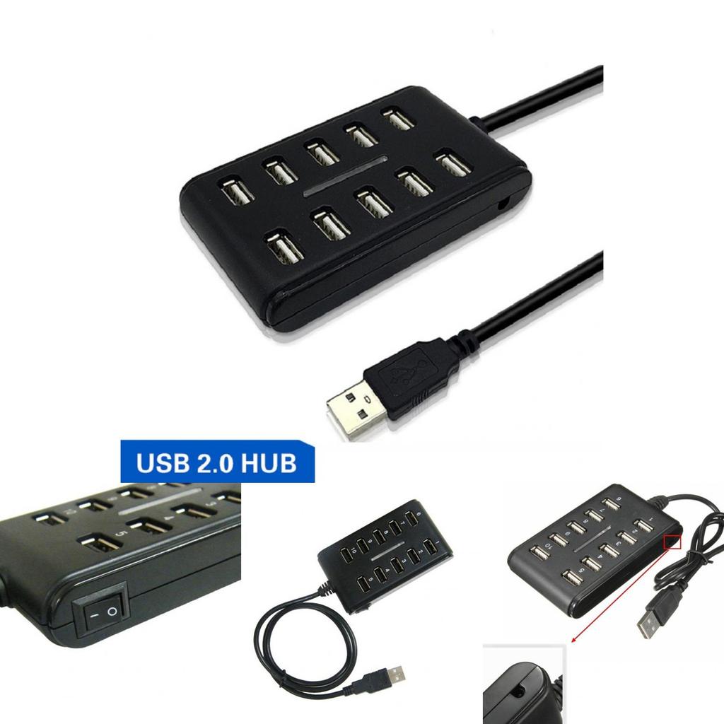 Исключительный 10-портовый высокоскоростной удлинительный кабель USB 2.0 с двухрядным концентратором-адаптером для ноутбука и ПК