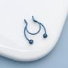 Fashion Colorful Fake Septum Stainless Steel Jewelry Non Piercing Nose Ring