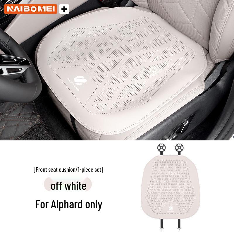 Комплект перфорированных кожаных чехлов на сиденья Toyota Alphard (передние и задние) - 3 шт.