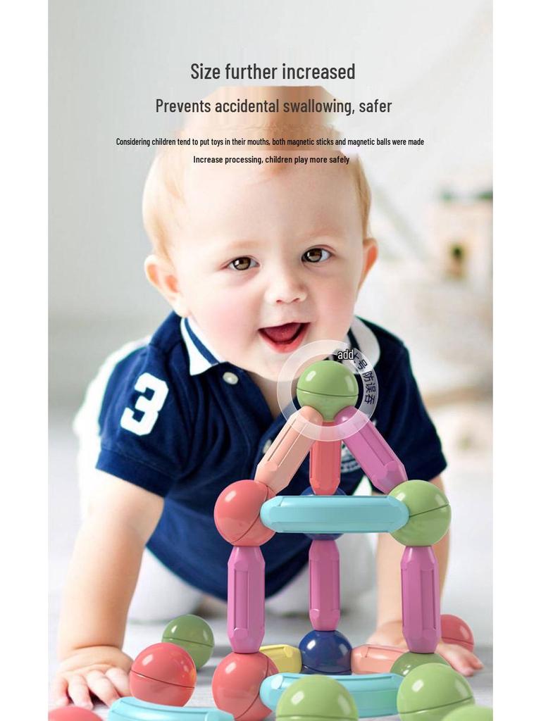 Children's Magnetic Sticks & Tiles Building Set – Versatile, Educational Early Learning Toy