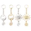 Изящный брелок для сумки в виде Солнца/Луны, универсальный держатель для ключей, декоративный аксессуар, модный кулон для сумки, металлический материал для повседневной вечеринки