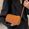 Лето 2025 новая сумка-бостон модная универсальная нишевая дизайнерская сумка-мессенджер женская матовая сумка-цилиндр для поездок на работу