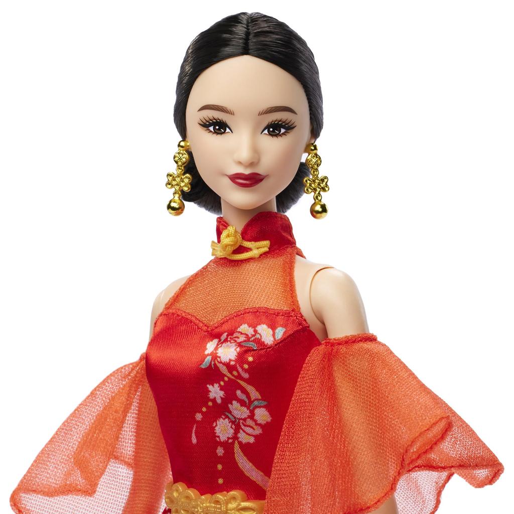 Кукла/домик Barbie Lunar New Year Signature BLACK Dress Up Doll/Doll Barbie от 6 лет и старше, красный JBJ11