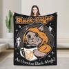 Trust in God Knitted Blanket Flannel Horror Halloween Cthulhu Lovecraft Occult Thin Throw Blanket for Home Couch Bedroom Quilt
