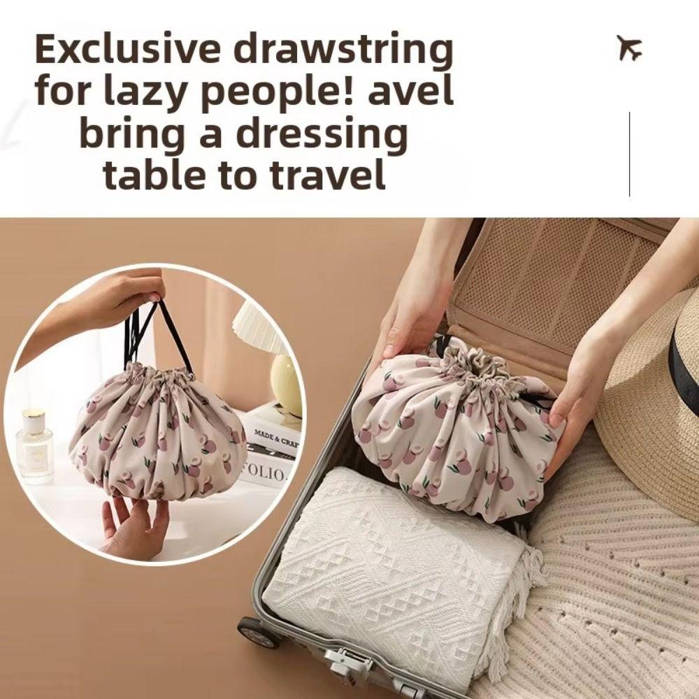 Drawstring Drawstring Makeup Bag Large Capacity Women's Wash Bag Convenient Cosmetic Bag  Daily Use