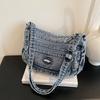 Denim Laid-back Style Retro Single-shoulder Bag Backpack Travel Mom Bag