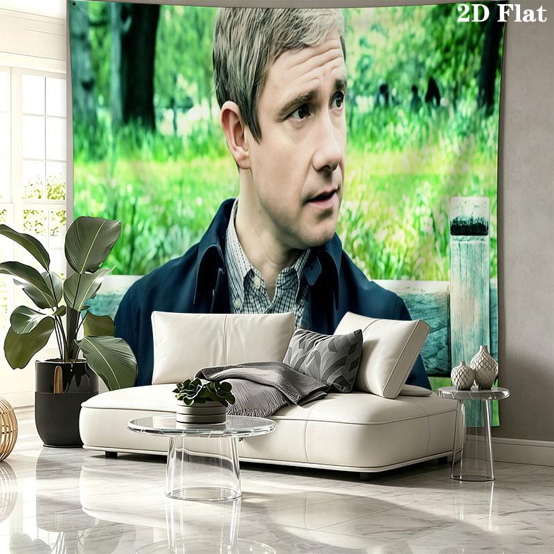 John Watson Wall tapestry, aesthetic printed fabric blanket, suitable for bedroom, living room, and home decor.