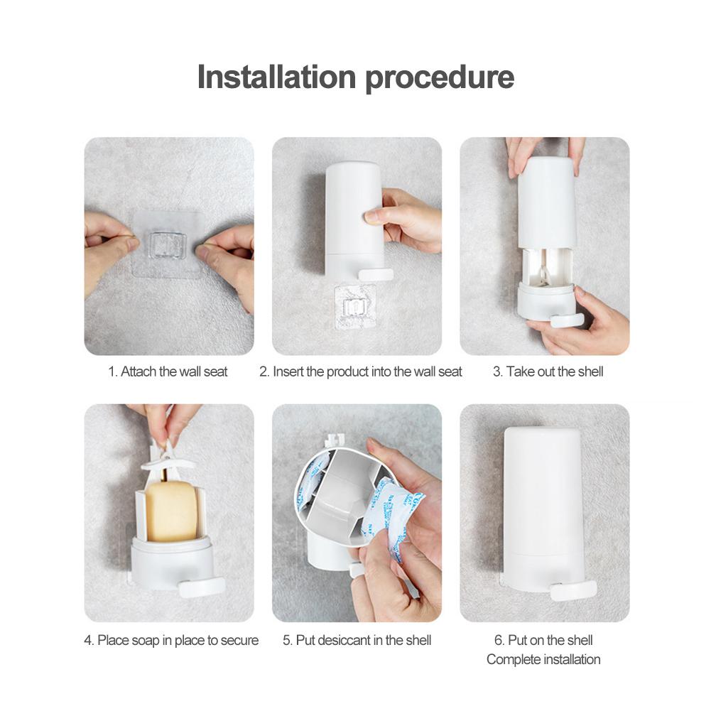 Диспенсер для мыла Wet-Free, настенный, твердый, мыльный фрезер, переносной, контейнер для мыла для мытья рук