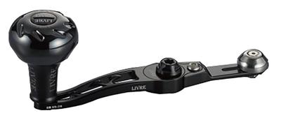 LIVRE 11444 SB 65-70 Серия B с ручкой EP37B для Daiwa B1, Полностью черный, SBA-67B1-KB37