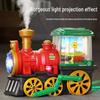Multifunctional Electric Toy Train: Lights, Music, Steam, Bumper Car & Early Education Puzzle