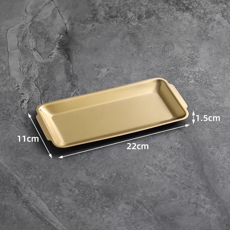 Jingyuheng 304 Stainless Steel Thickened Rectangular Serving Tray