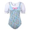 [LittleForBig] Adult Romper with H-Shaped Layering and Double Collar, "Little Cutie" Zoo Cotton Pajamas, Size L