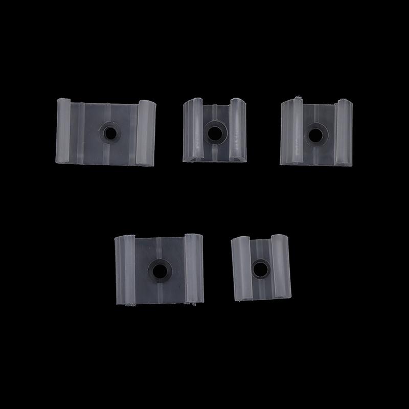 20 шт. 10/12/14/17/20 мм светодиодные ленты, зажимы для фиксации разъема для крепления 2835 неонового света 220 В, початок, пластиковая пряжка, гибкие аксессуары