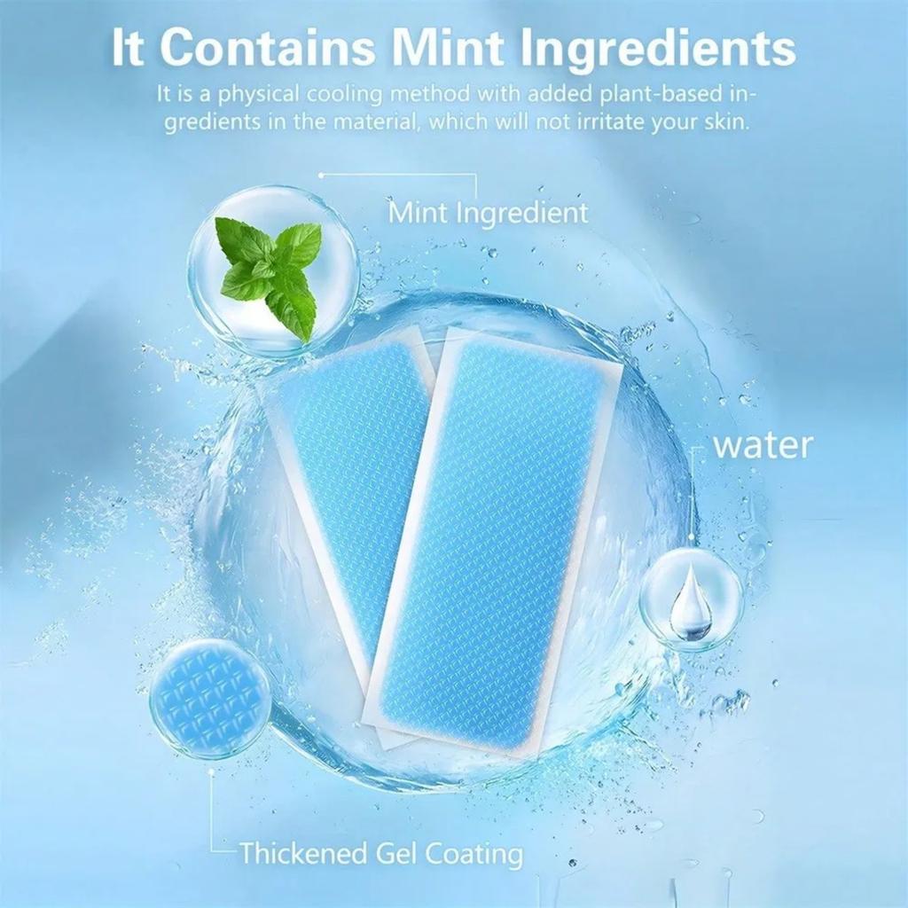- Гелевые пластыри для снятия жара - Мгновенные охлаждающие компрессы для детей и взрослых