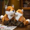 17/23/30 см Reallife Fox Plushie мягкие игрушки дикие животные реалистичные куклы для домашнего декора игрушки