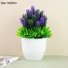 Artificial Plants Potted Green Bonsai Small Tree Grass Plants Pot Ornament Fake Flowers for Home Garden Decoration Wedding Party