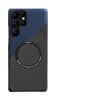 Подходит для Samsung S24 Ultra Чехол для мобильного телефона из углеродного волокна Магнитная адсорбция S22 Ультратонкий Кевлар Противоударный S23 Защитный чехол