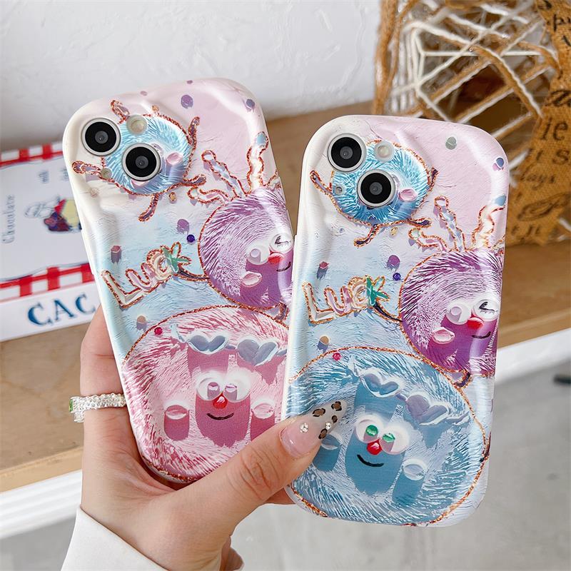 Мягкий чехол в форме волны для IPhone Vivo Y35 Y02 Realme C55 C53 11 Tecno Spark 10C Samsung S23 Ultra A53 Redmi Note 12 Note 11 Pro, чехол из ТПУ