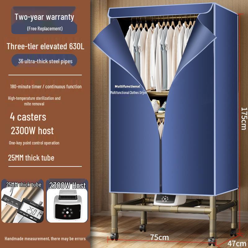 Compact Home Clothes Dryer: Quick-Dry, Air-Flow Wardrobe