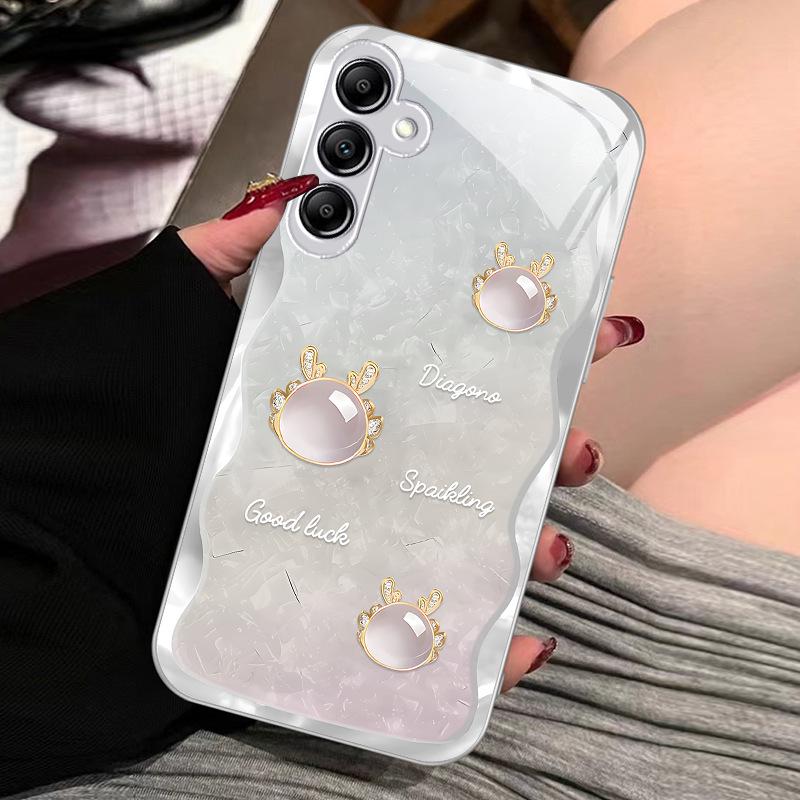 Чехол из жидкого стекла с рисунком дракона для Samsung A73, A72, A54, S11Plus — полная защита от падений и грязи.