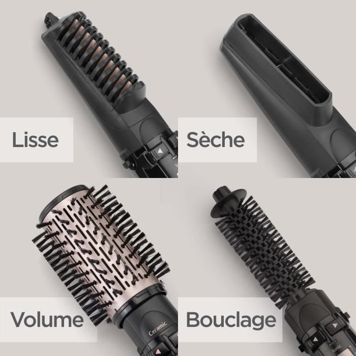 Brosse Soufflante Rotative BaByliss AS200E Dry, Straighten and Style 4-en-1 1000W Avec Fonction Ionique