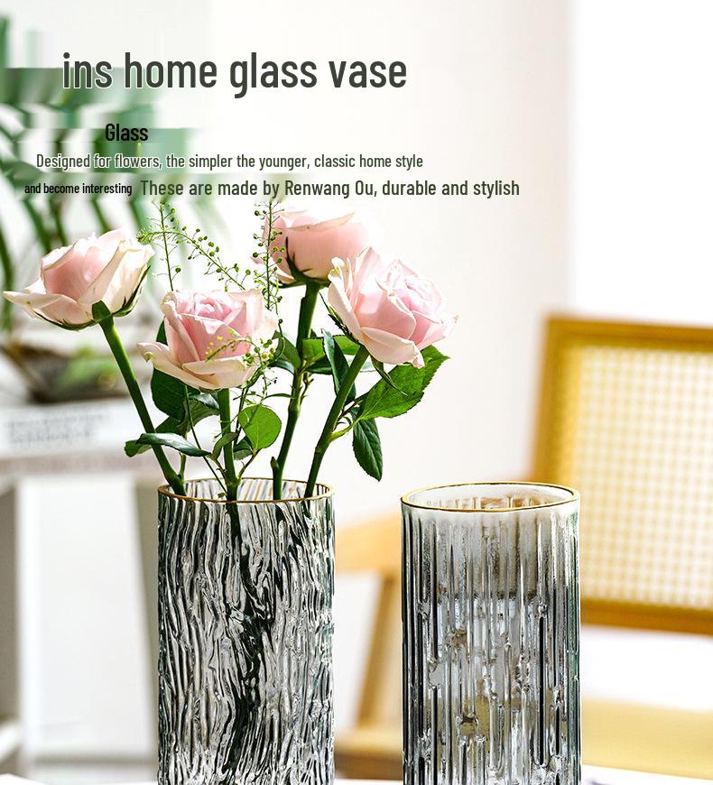 Минималистичная прозрачная стеклянная ваза для гидропонных цветов - Элегантный декор для дома и спальни