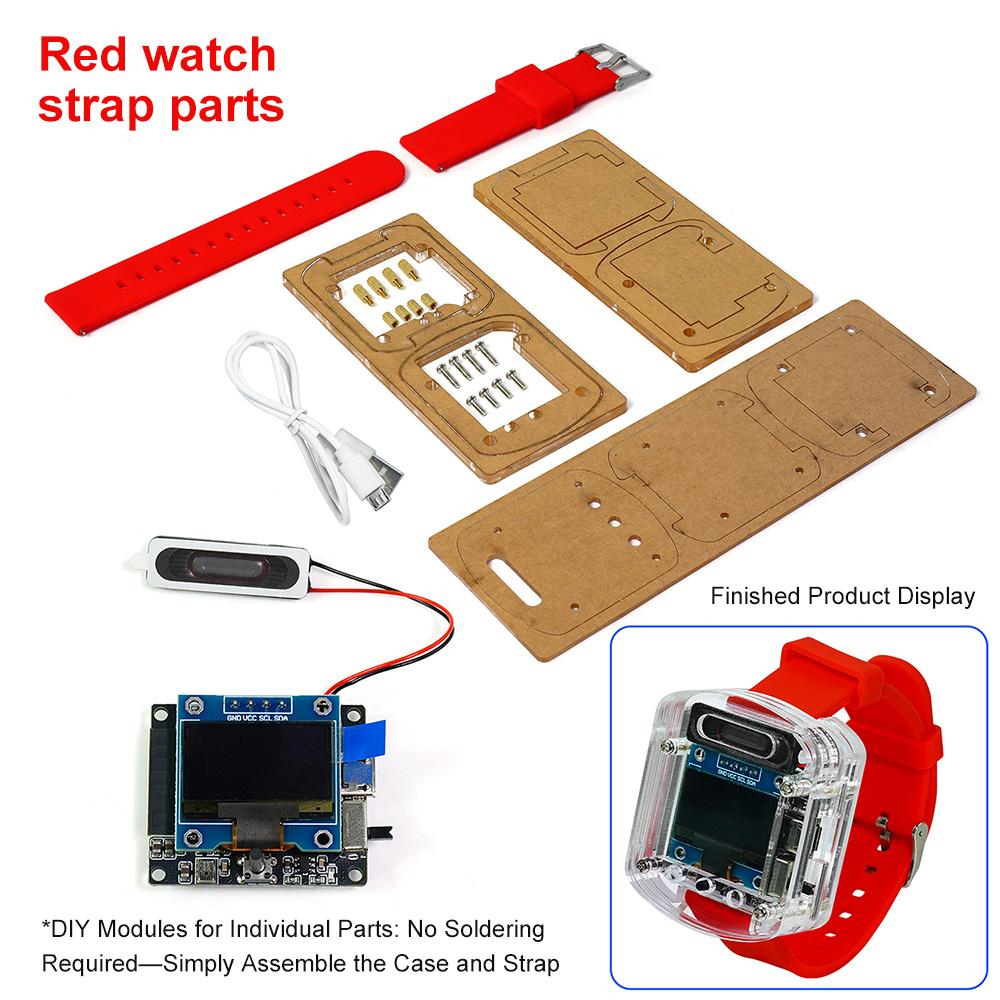 Комплект для разработки умных часов ESP32-S3 AI - 0,96" OLED-дисплей с голосовым помощником Xiaozhi для диалога с искусственным интеллектом
