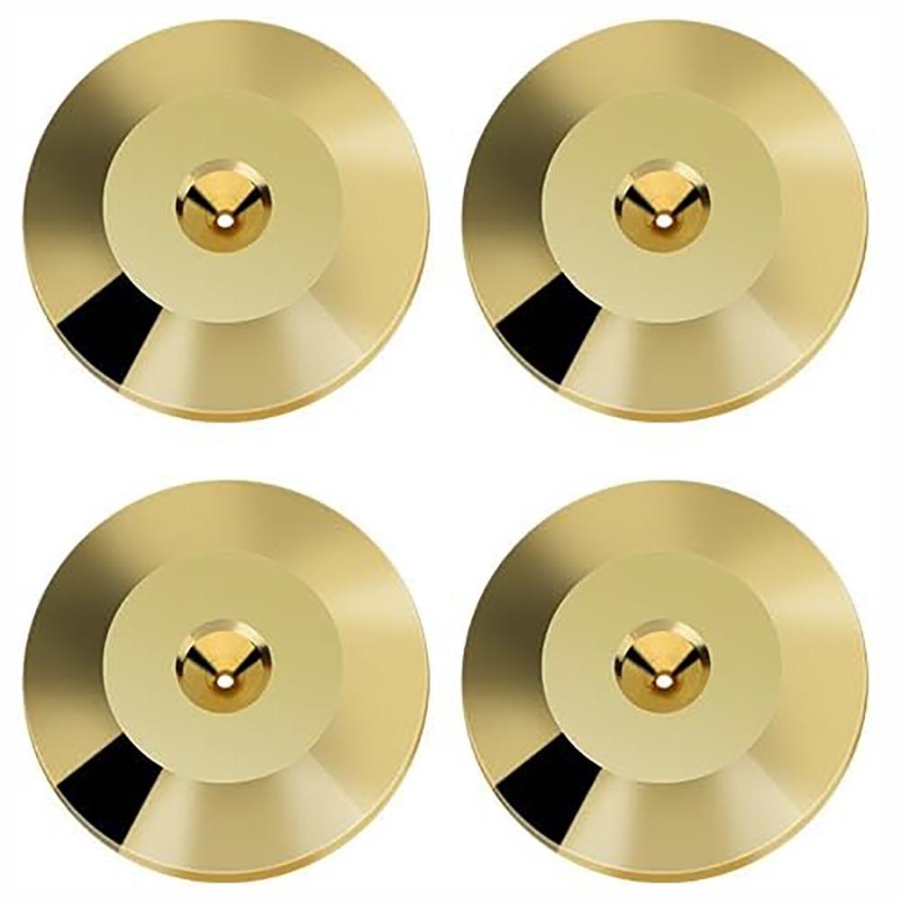 25x5mm Speaker Feet Pad Gold Speaker Amplifier Holder DVD Player Feet Mat Speaker Amplifier