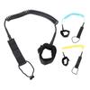 9.8ft Surf Leash Spiral TPU Coiled Stand Up Paddleboard Rope Surfboarding Ankle Strap 360 Degree Rot